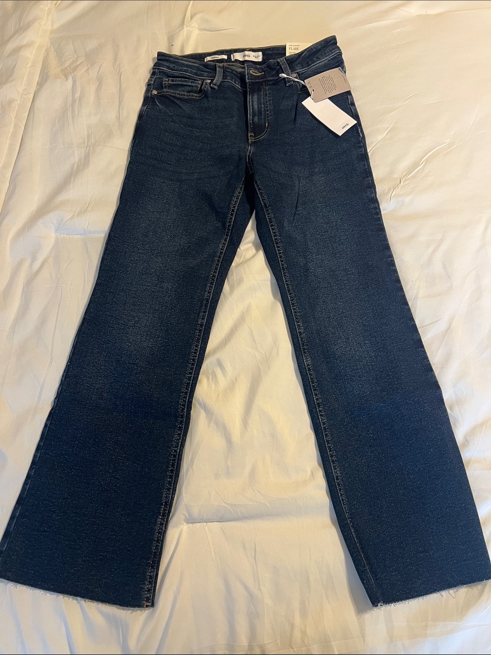 Mango Dark Blue Flare Jeans